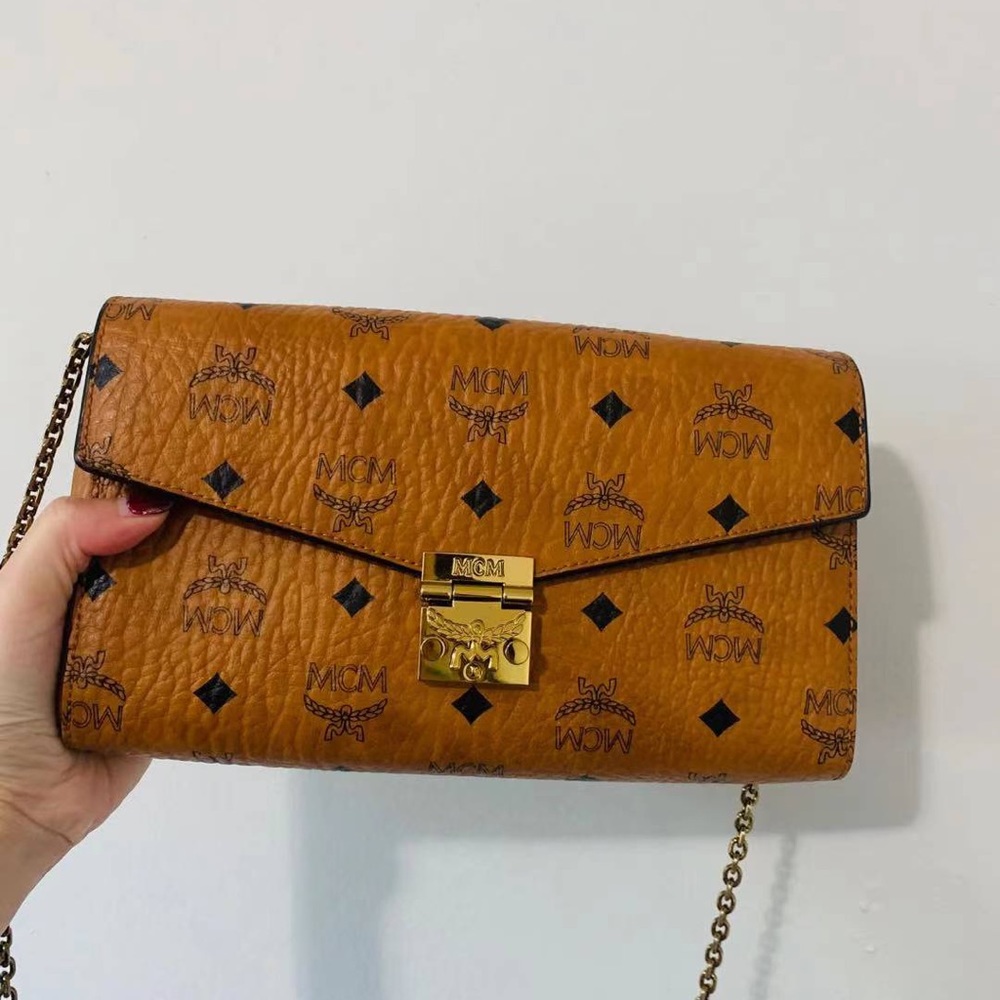 MCM Millie Flap Crossbody in Visetos 99% new